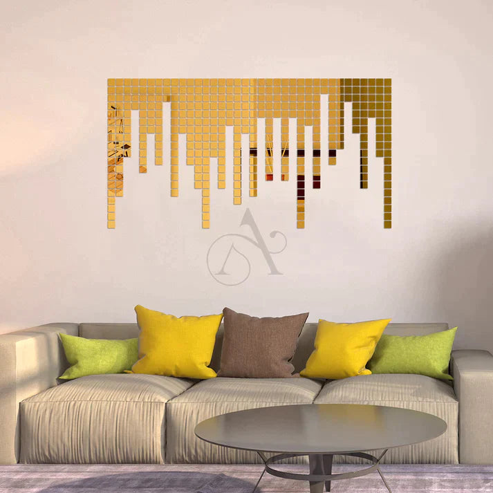 Acrylic Mini Square Mirror Wall Stickers - Al Marwati Decor