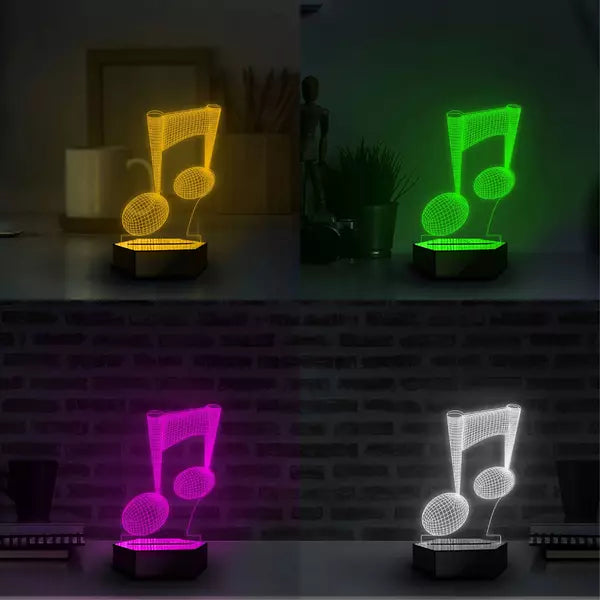 Music 3D Illusion Lamp - Al Marwati Decor