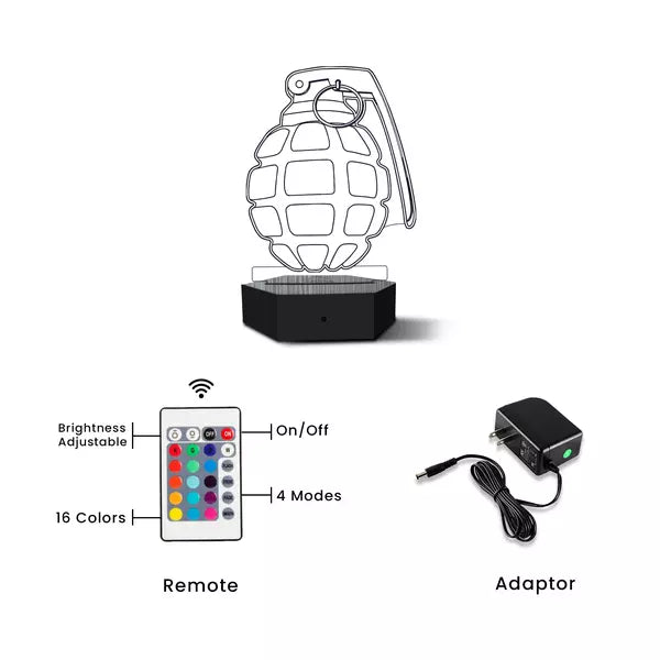 Grande 3D Illusion Lamp - Al Marwati Decor