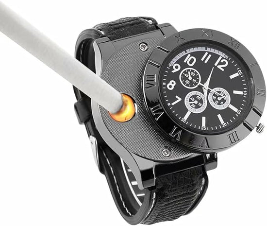New Military USB Lighter Watch Men's - Al Marwati Decor