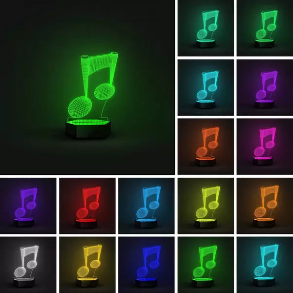 Music 3D Illusion Lamp - Al Marwati Decor