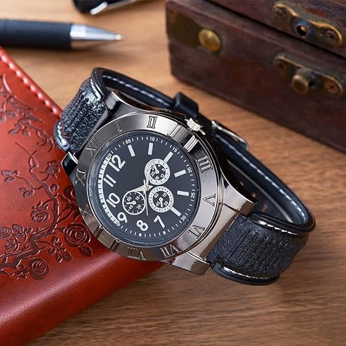 New Military USB Lighter Watch Men's - Al Marwati Decor