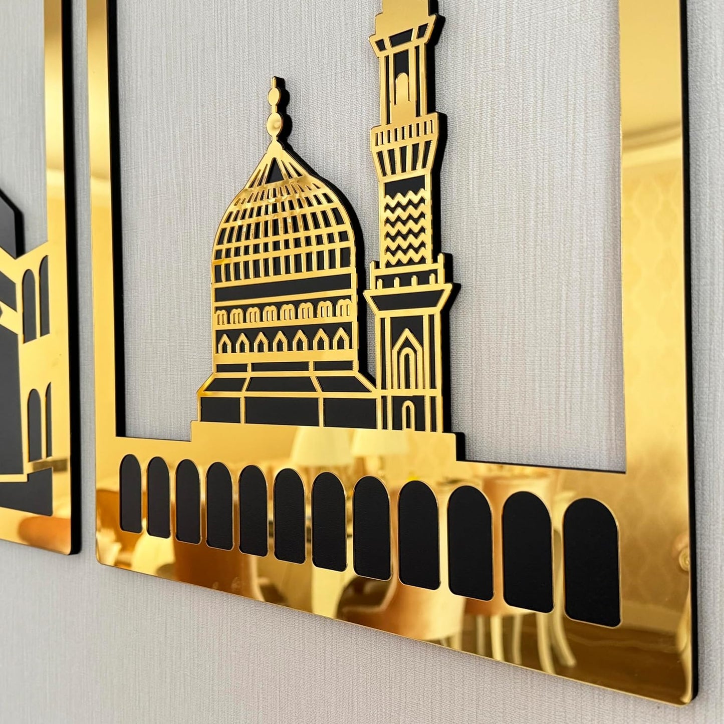 Masjid Al Aqsa, Masjid Al-Haram & Masjid An-Nabawi Islamic Wall Art - Al Marwati Decor