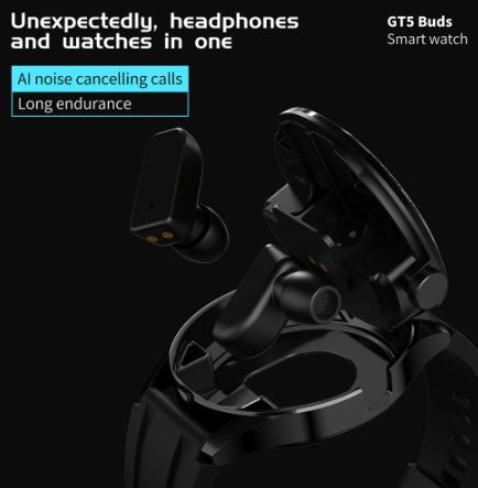 In 1 HI-FI Wireless Earphones Men Smart Watch - Al Marwati Decor