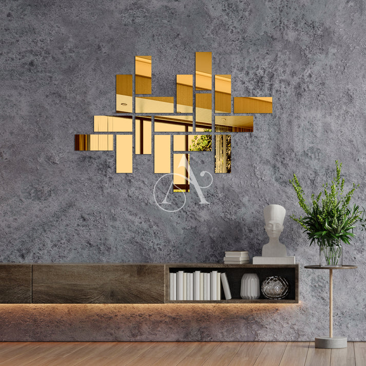 Acrylic Rectangle Mirror Wall Stickers - Al Marwati Decor