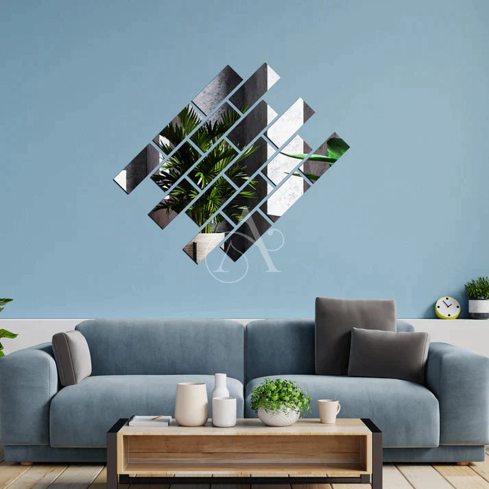 Acrylic Rectangle Mirror Wall Stickers - Al Marwati Decor