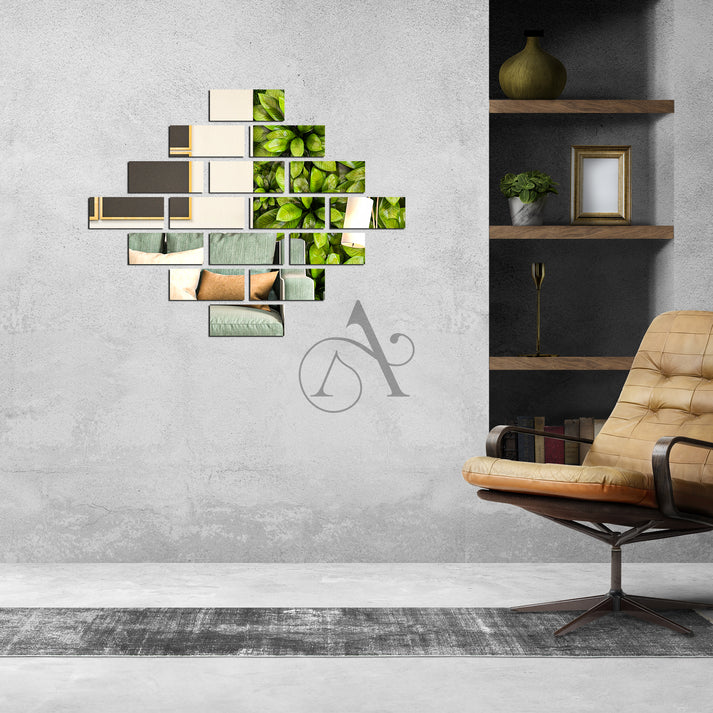 Acrylic Rectangle Mirror Wall Stickers - Al Marwati Decor
