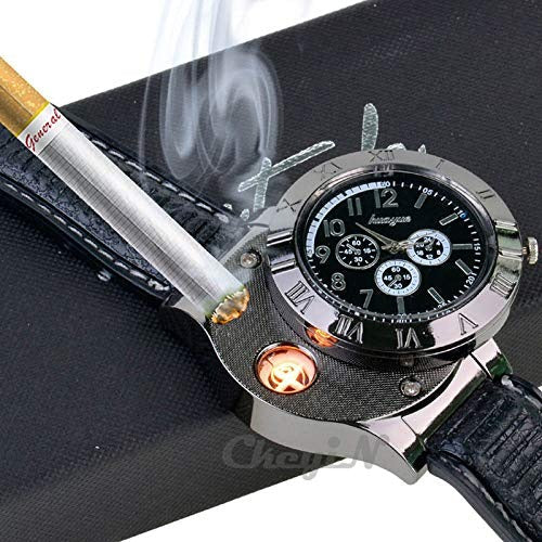 New Military USB Lighter Watch Men's - Al Marwati Decor