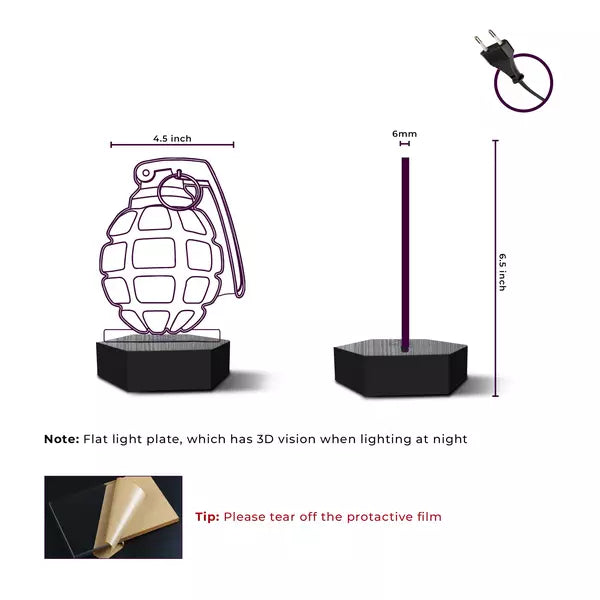 Grande 3D Illusion Lamp - Al Marwati Decor
