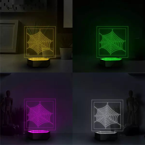 Spider Cover 3D Illusion Lamp - Al Marwati Decor