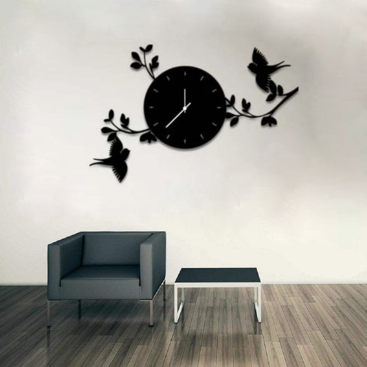 Birds on Branches DIY 3D Wall Clock - Al Marwati Decor