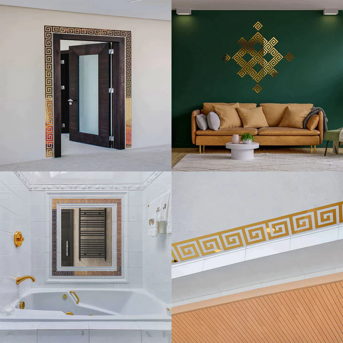 Acrylic Greek Mirror Wall Stickers - Al Marwati Decor