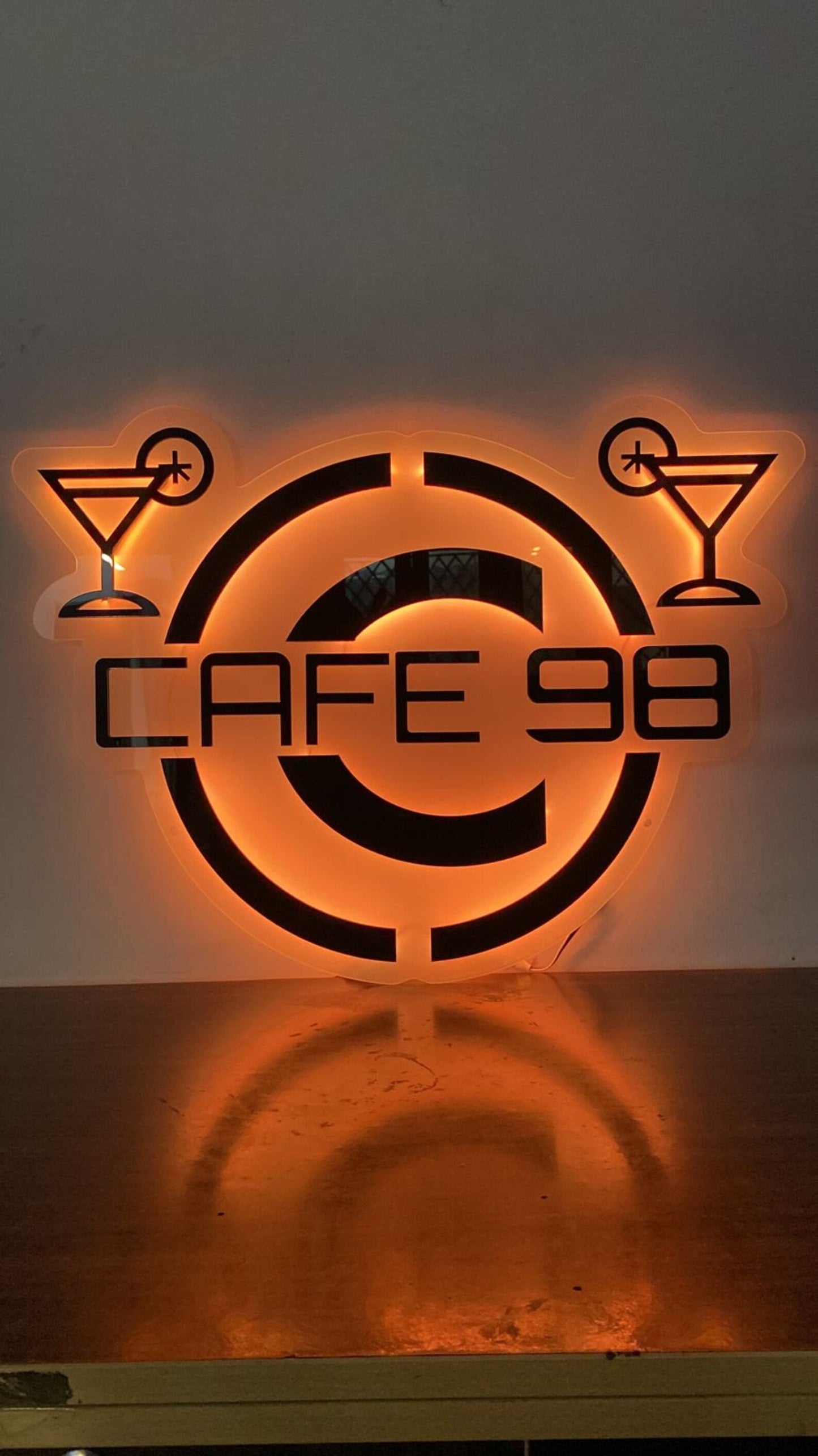 Custom Backlit Acrylic Sign | Acrylic Logo Sign | LED Business Sign | Salon Decor Sign | Backlit Logo Sign |Custom shape LED Logo Sign - Al Marwati Decor