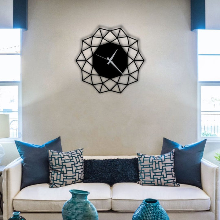 Arabic Star 3D Wall Clock - Al Marwati Decor