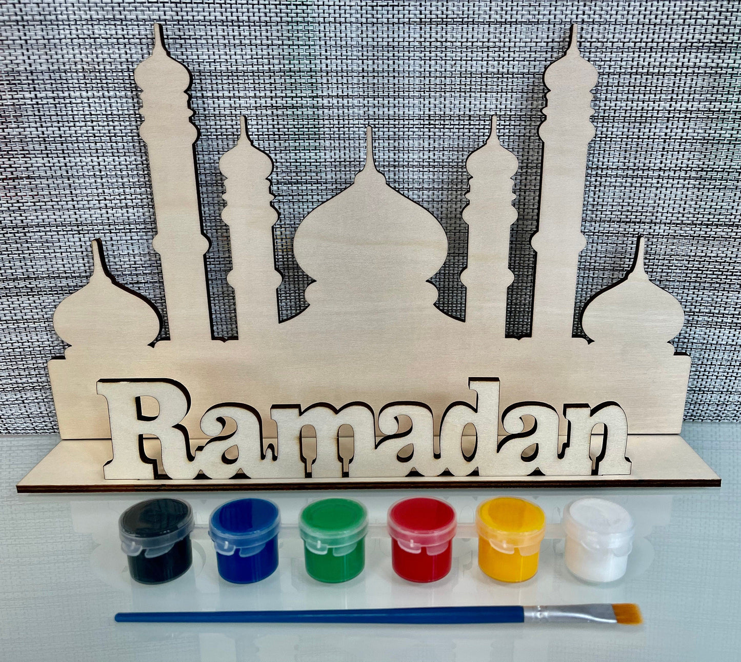 Wood Ramadan Sign | Ramadan Decoration | Ramadan Kids Activity | DIY Ramadan | Wood Ramadan Paint Your Own | Wooden Ramadan Sign | Islamic - Al Marwati Decor