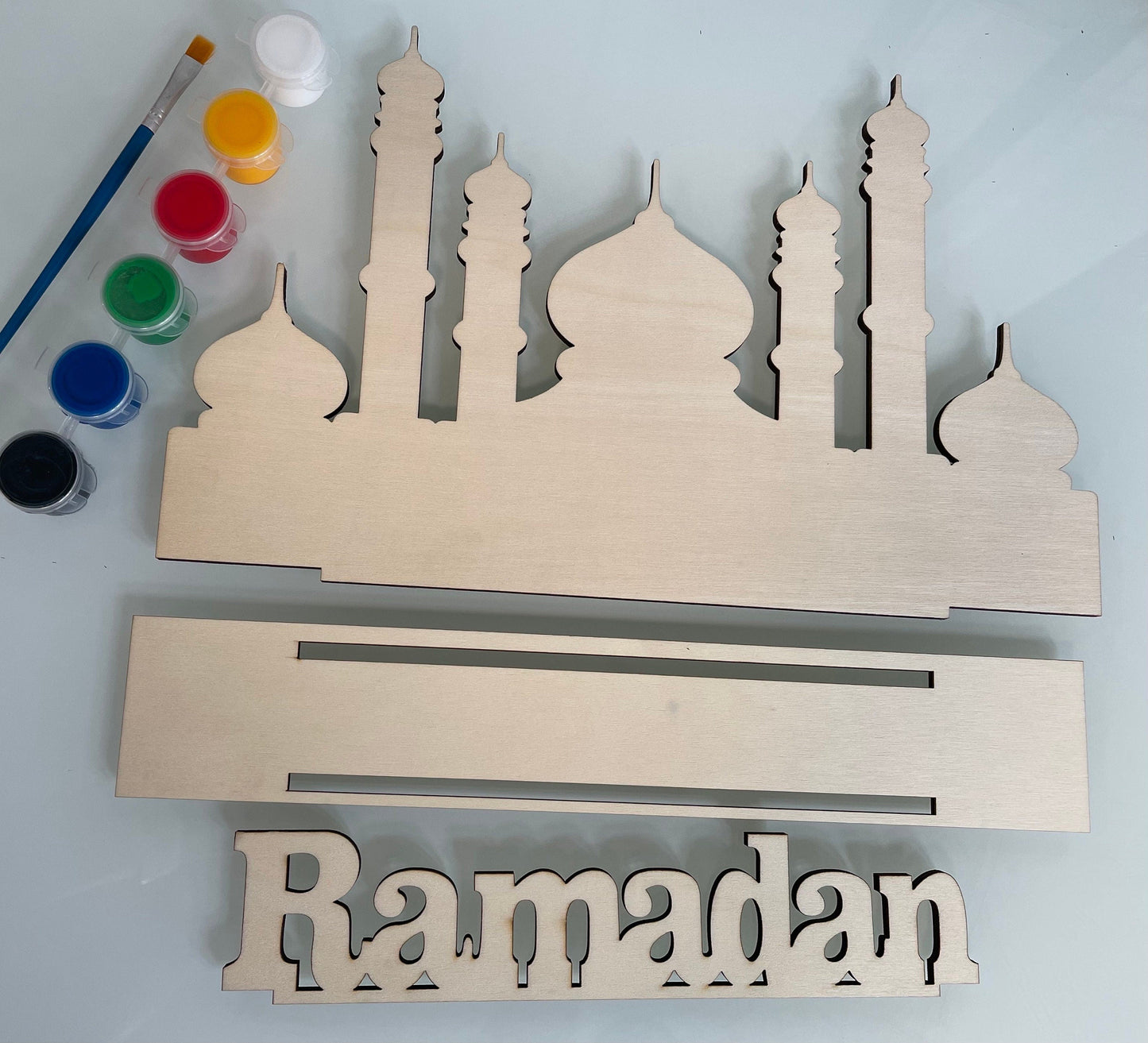 Wood Ramadan Sign | Ramadan Decoration | Ramadan Kids Activity | DIY Ramadan | Wood Ramadan Paint Your Own | Wooden Ramadan Sign | Islamic - Al Marwati Decor