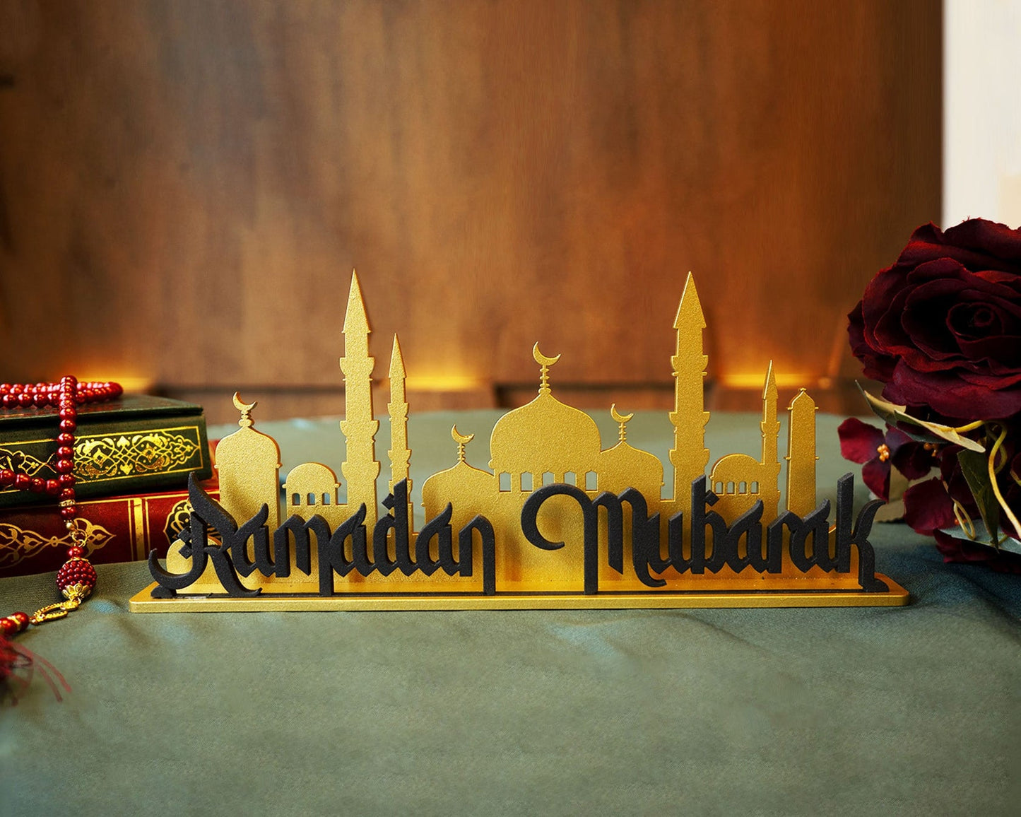 Ramadan Mubarak Islamic Tabletop Decor - Al Marwati Decor