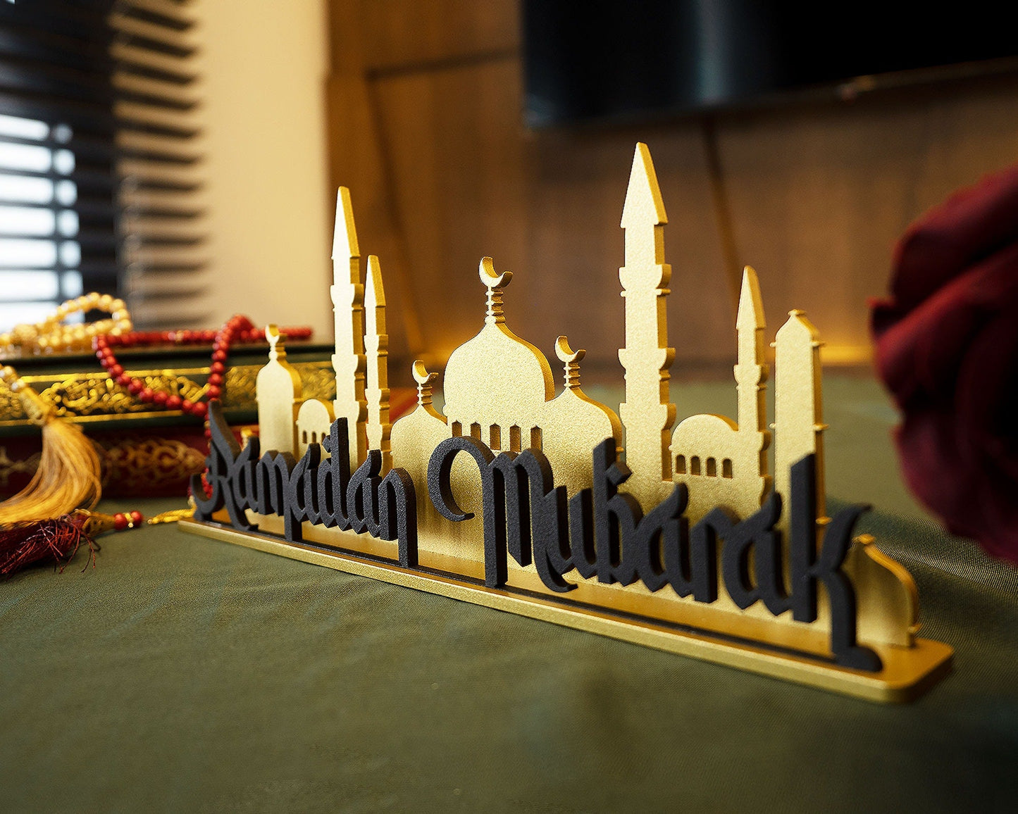 Ramadan Mubarak Islamic Tabletop Decor - Al Marwati Decor