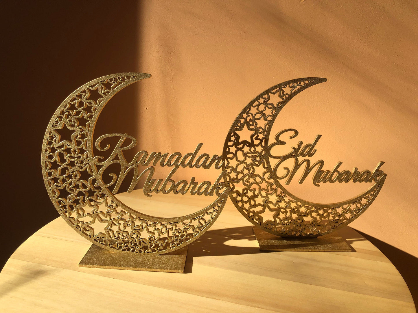 2 Ramadan sign bundle, Eid Ramadan wall sign - Al Marwati Decor