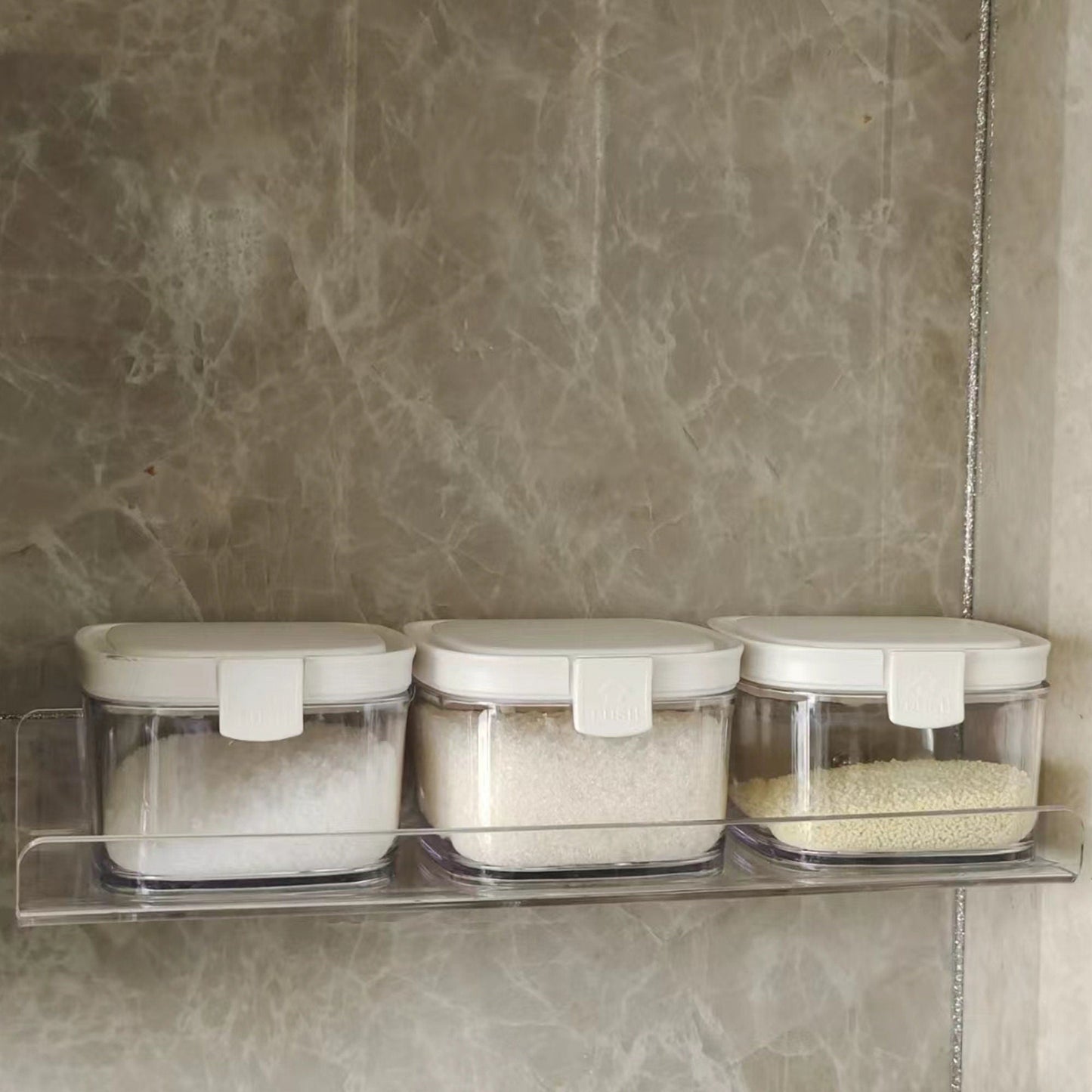 Acrylic shelves | Acylic Holder | Kitchen Organizer | Bookshelf | Hanging Organizer | Bathroom Organizer | Wall Mounted Holder - Al Marwati Decor
