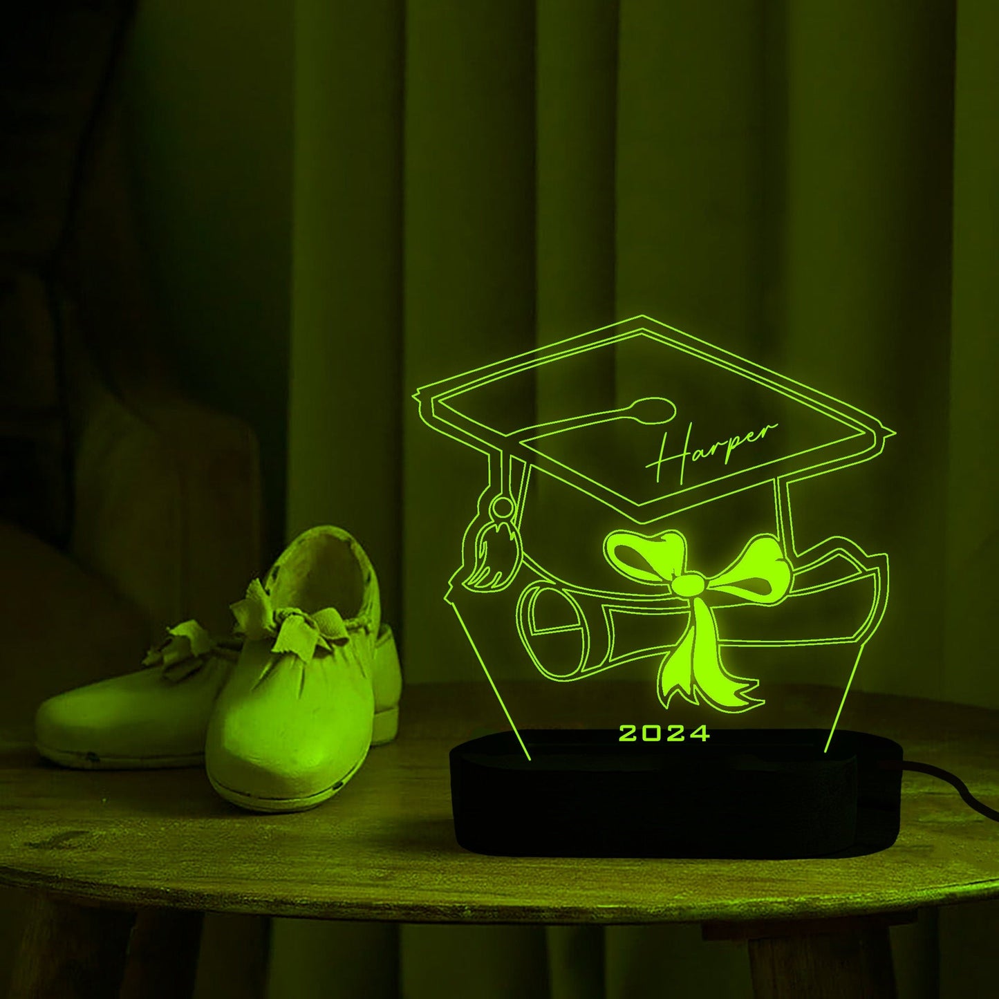 Personalized Graduation Cap Night Light, Custom Graduation Gift - Al Marwati Decor