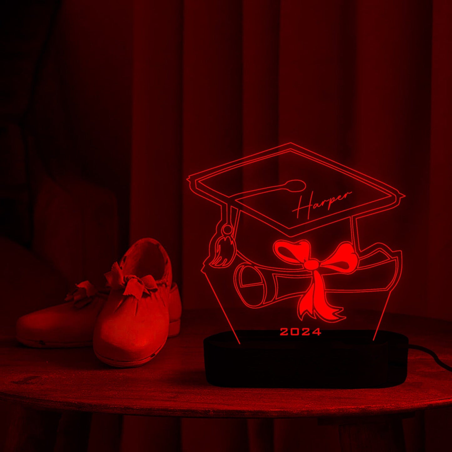 Personalized Graduation Cap Night Light, Custom Graduation Gift - Al Marwati Decor