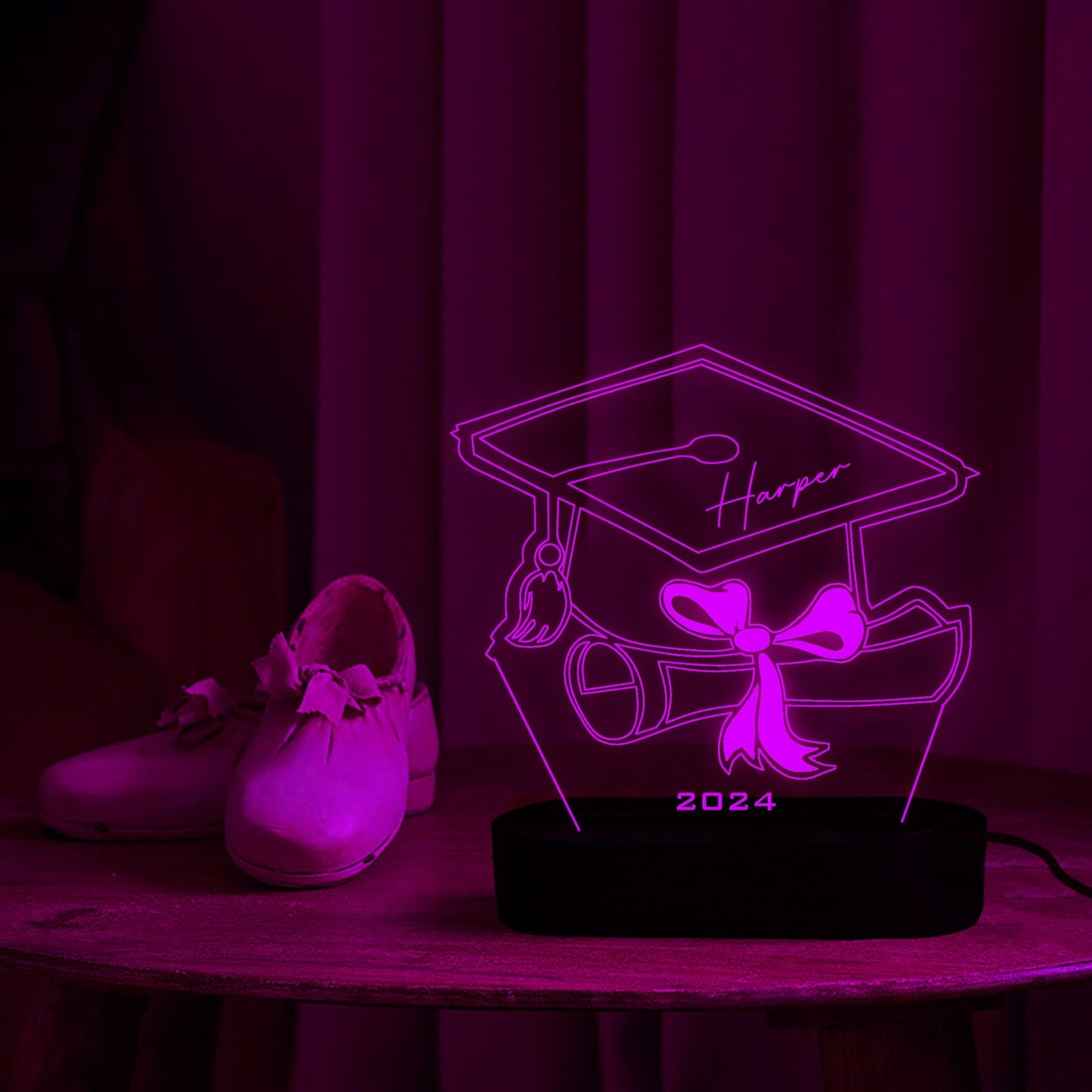 Personalized Graduation Cap Night Light, Custom Graduation Gift - Al Marwati Decor