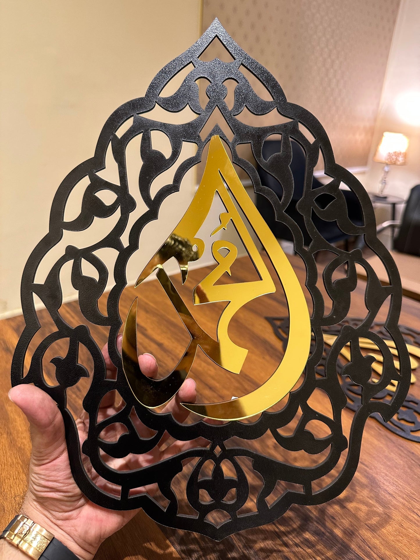 Allah Muhammad Triangle Wall Frames IC - 181 - Al Marwati Decor