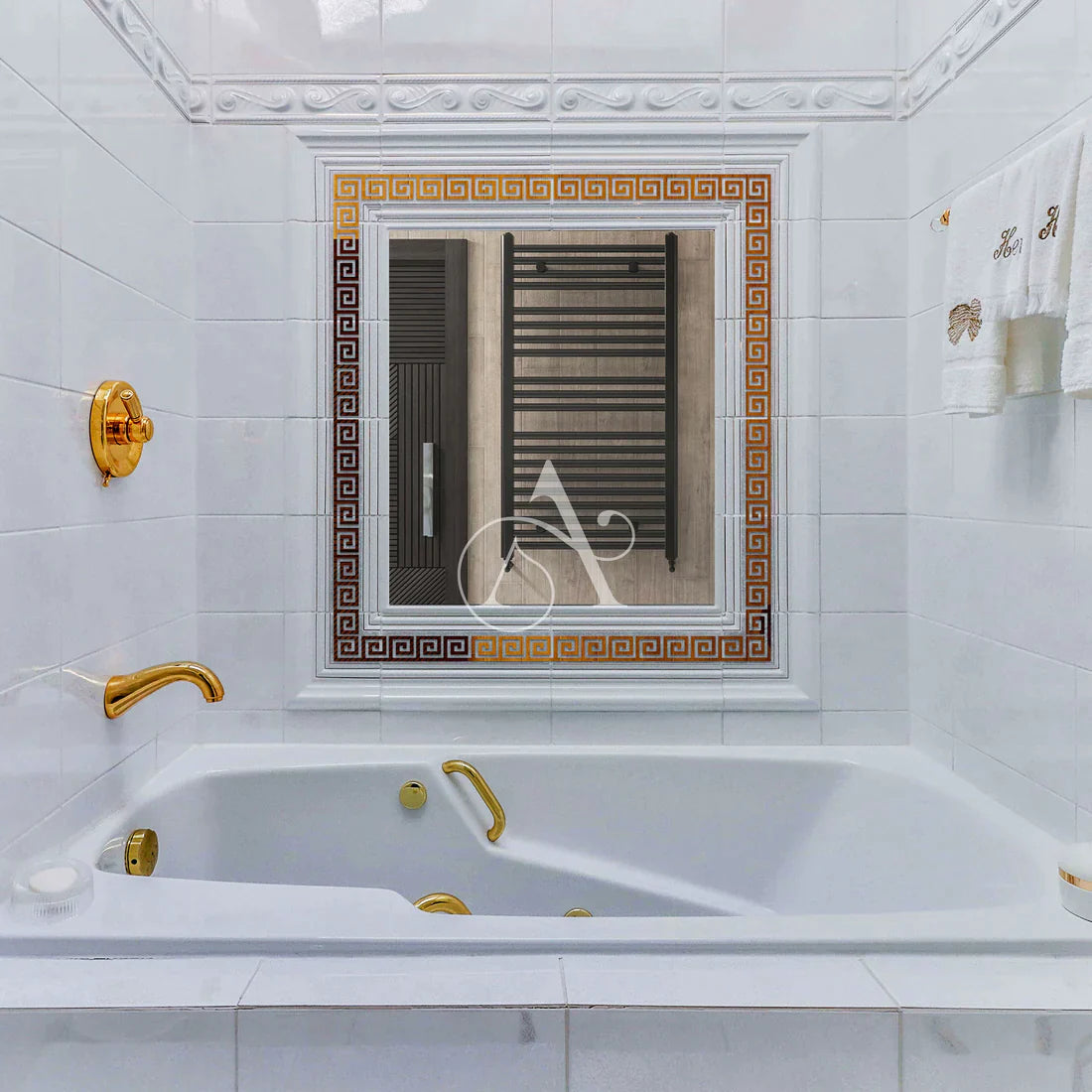 Acrylic Greek Mirror Wall Stickers - Al Marwati Decor