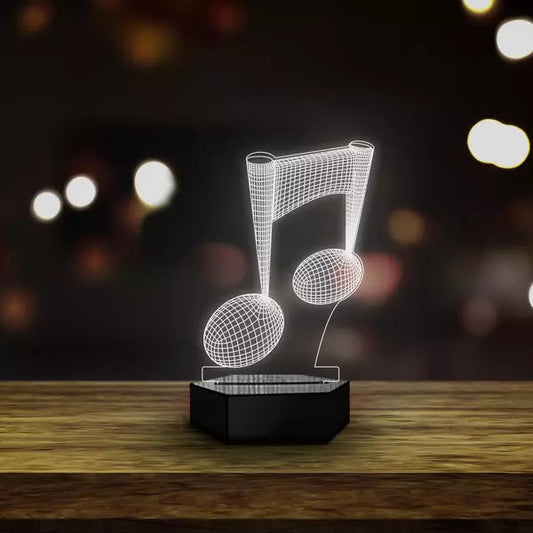 Music 3D Illusion Lamp - Al Marwati Decor