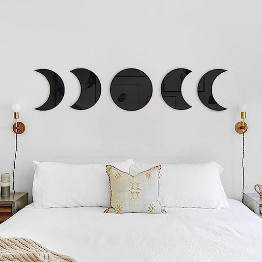 Acrylic Moon Phase Set Home Wall Decor - Al Marwati Decor