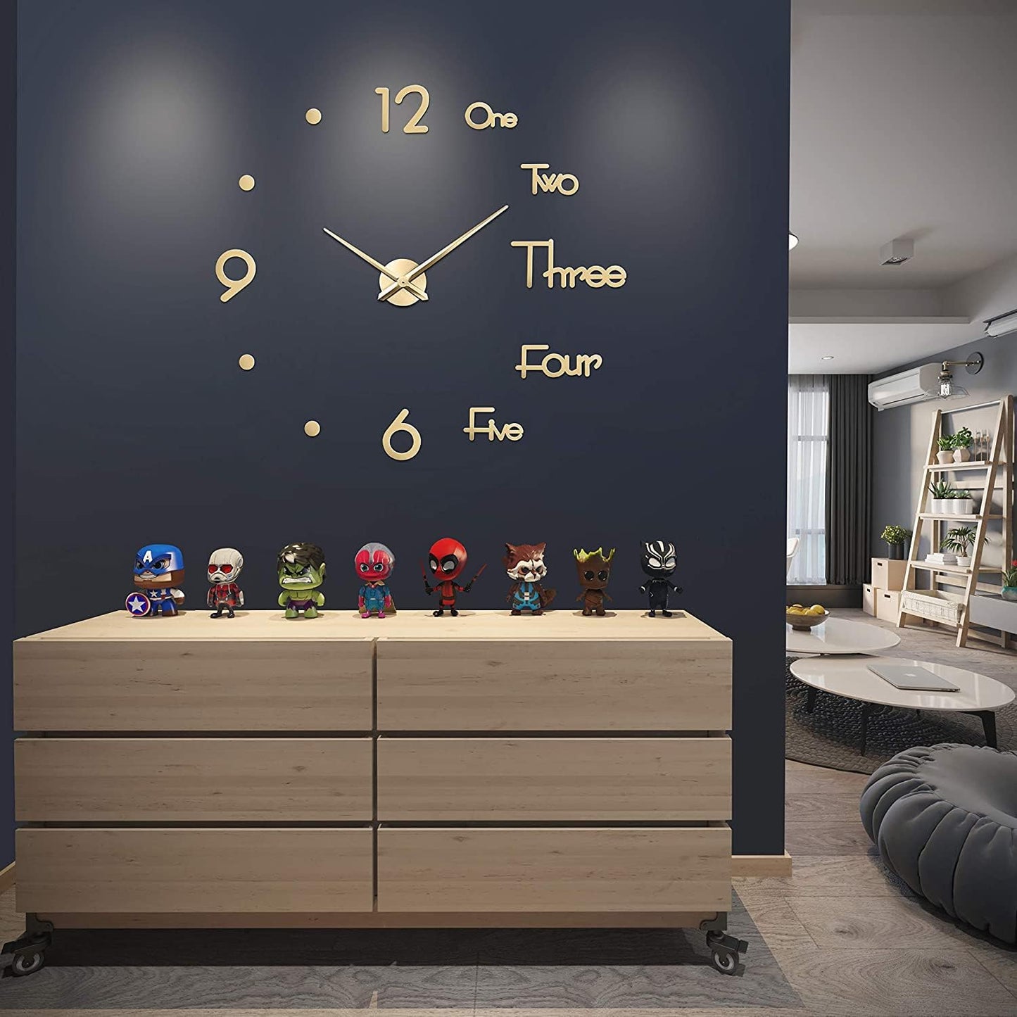 DIY Wall Clock Modern 3D Design - Al Marwati Decor