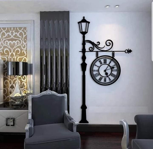 European Light Wall Clock | DIY 3D Acrylic - Al Marwati Decor