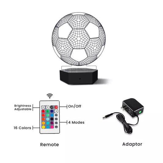 Football 3D Illusion Lamp - Al Marwati Decor