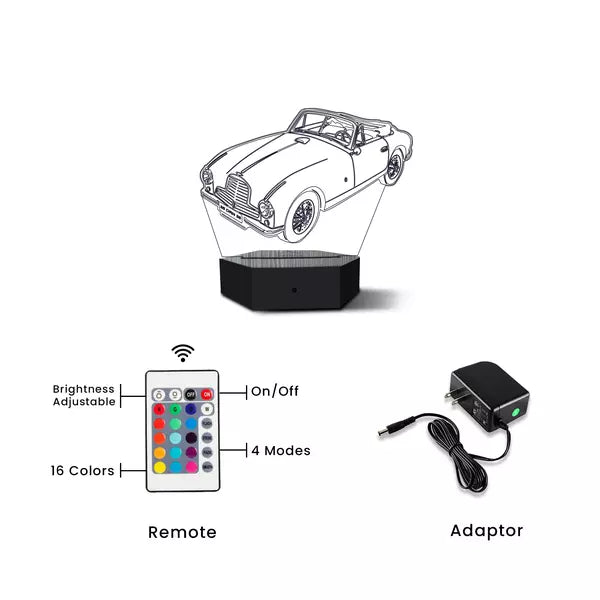 Car 3D Illusion Lamp - Al Marwati Decor