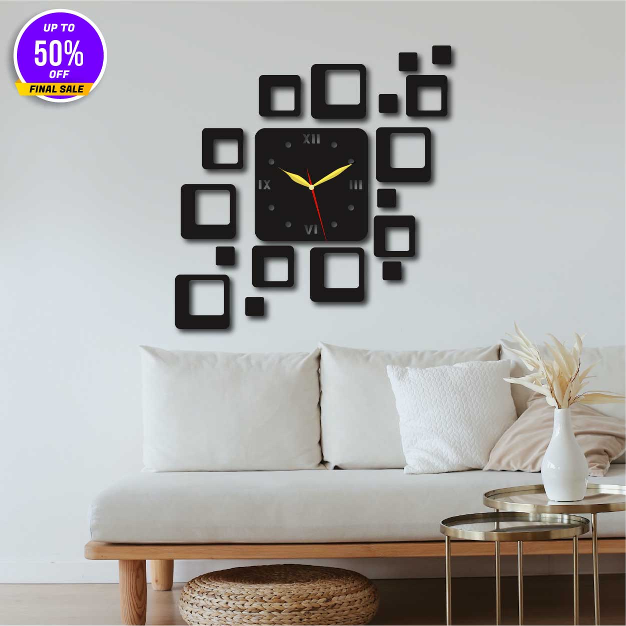 Acrylic wall clock - Al Marwati Decor