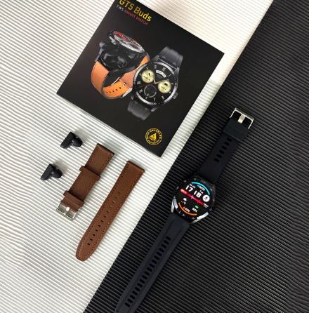 In 1 HI-FI Wireless Earphones Men Smart Watch - Al Marwati Decor