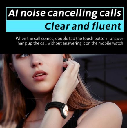 In 1 HI-FI Wireless Earphones Men Smart Watch - Al Marwati Decor