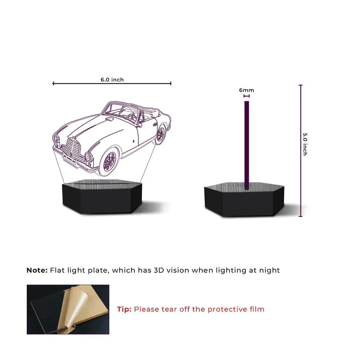 Car 3D Illusion Lamp - Al Marwati Decor