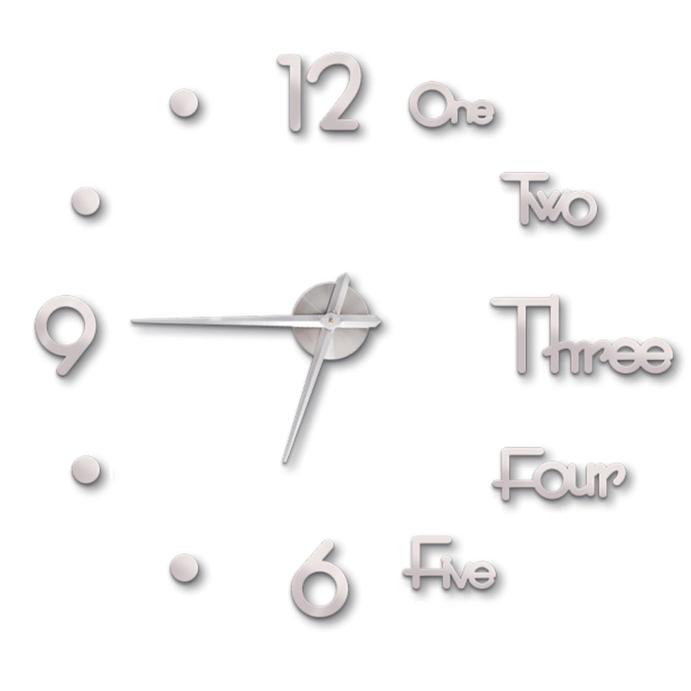 DIY Wall Clock Modern 3D Design - Al Marwati Decor