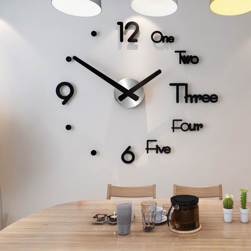 DIY Wall Clock Modern 3D Design - Al Marwati Decor