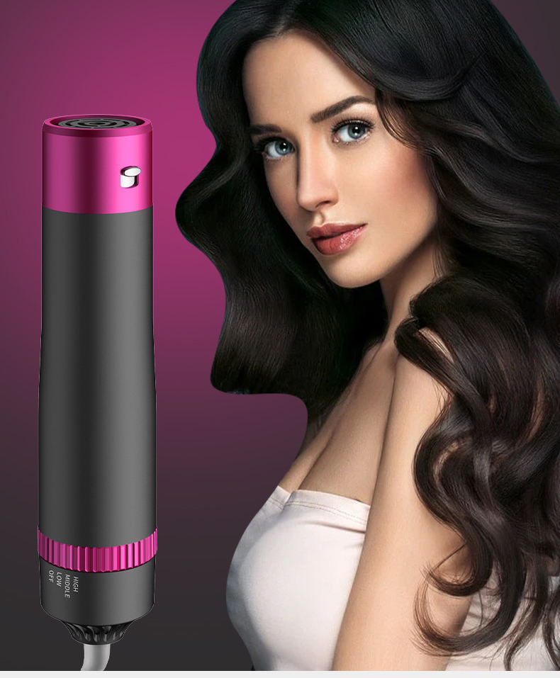Hot Air Brush: Dry, Style, and Volumize with Ionic Technology (5-in-1) - Al Marwati Decor