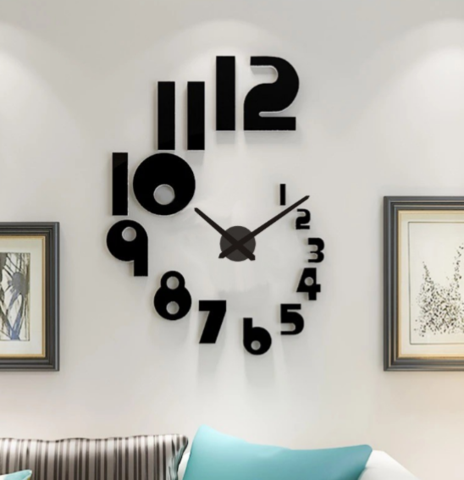 Ascending Numbers DIY Acrylic Wall Clock - Al Marwati Decor