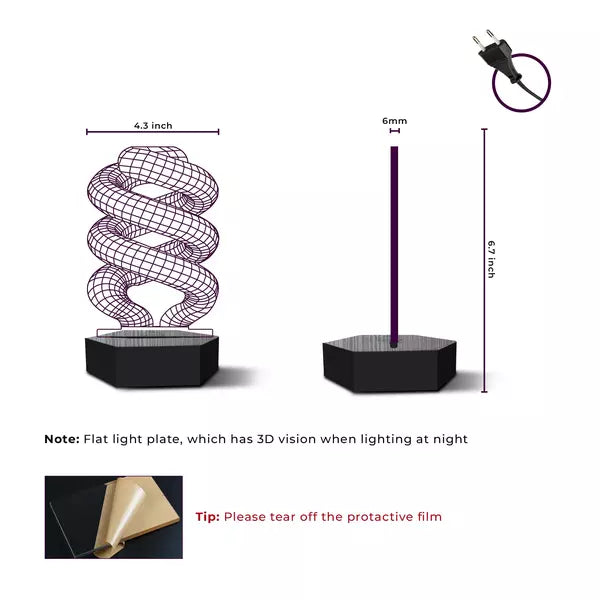 Hilux 3D Illusion Lamp - Al Marwati Decor