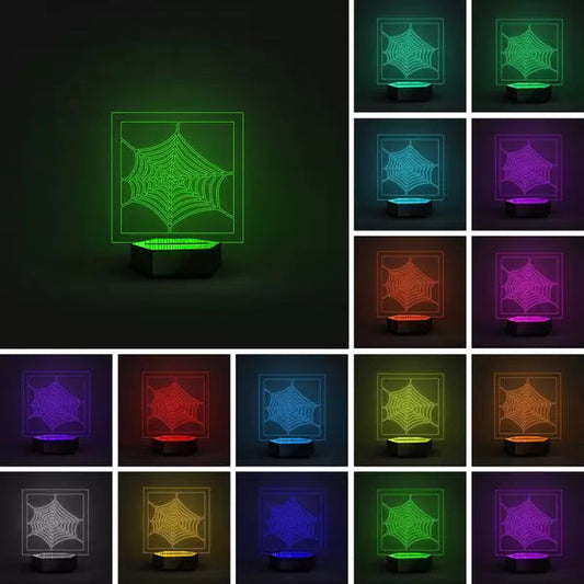 Spider Cover 3D Illusion Lamp - Al Marwati Decor