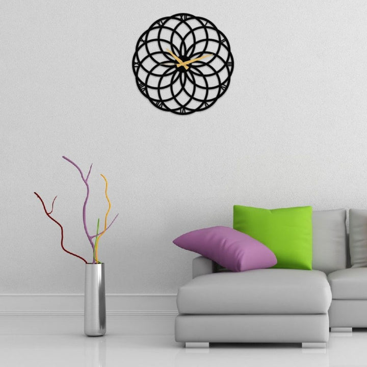 Circular Flower 3D Wall Clock - Al Marwati Decor