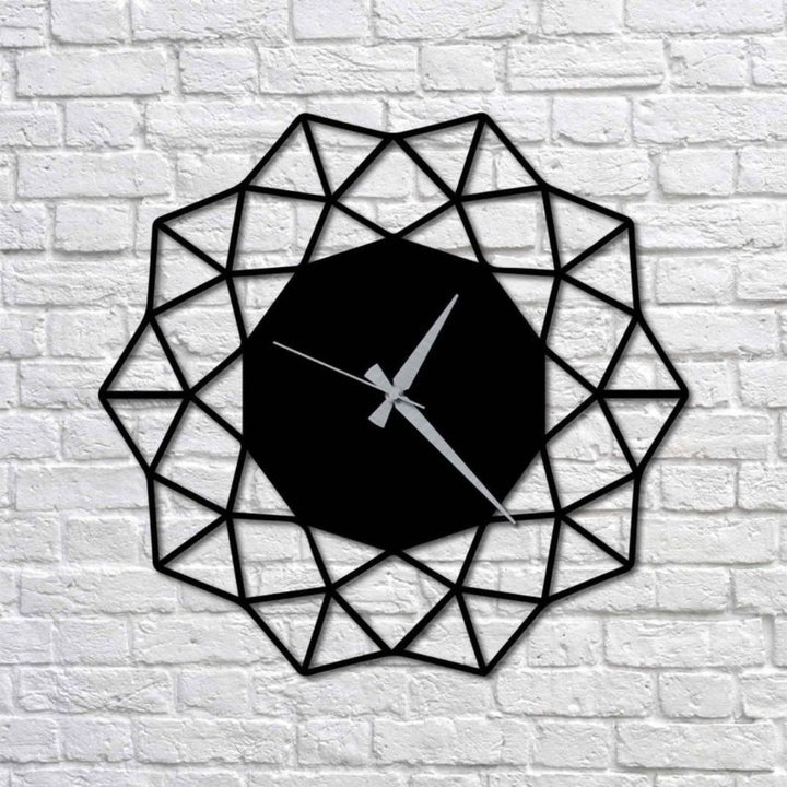 Arabic Star 3D Wall Clock - Al Marwati Decor