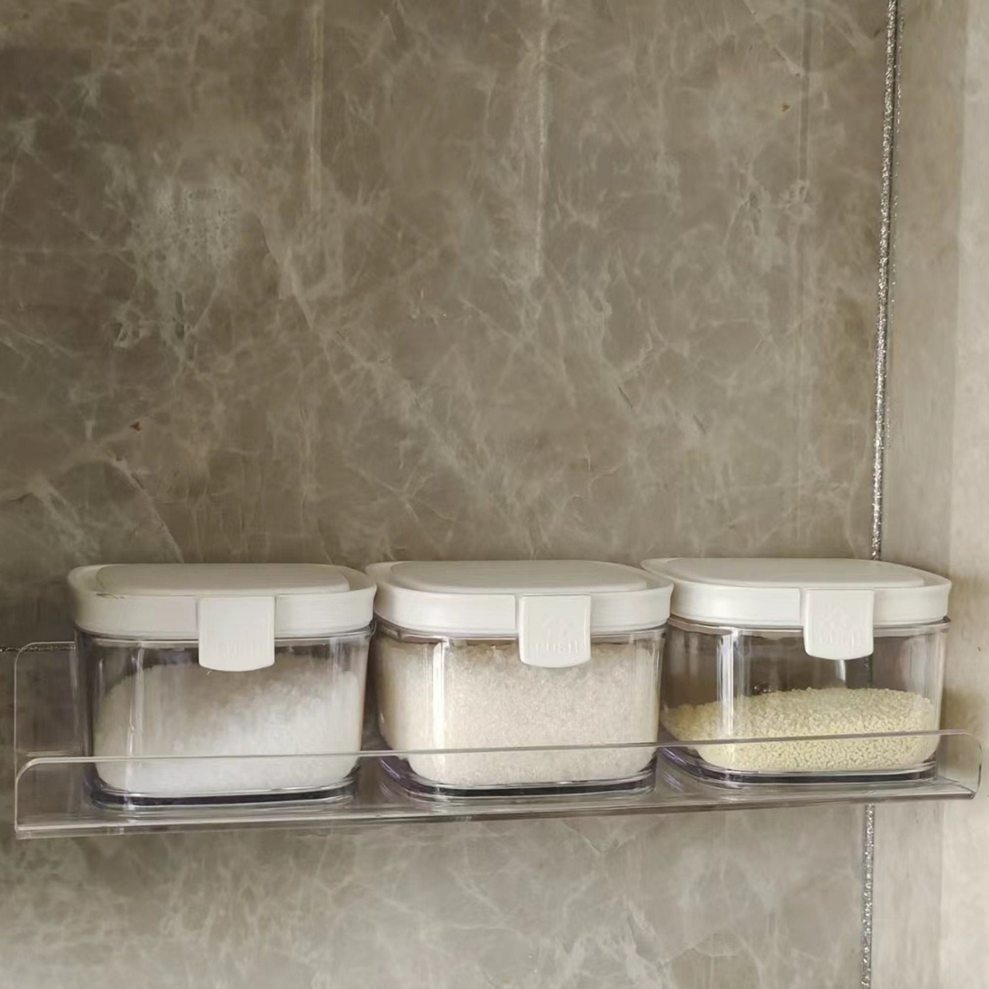 Acrylic shelves | Acylic Holder | Kitchen Organizer | Bookshelf | Hanging Organizer | Bathroom Organizer | Wall Mounted Holder - Al Marwati Decor