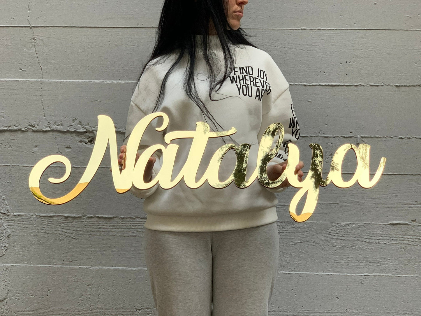 Large Acrylic Mirror, Wall Acrylic Sign, Custom Acrylic Sign, Baby Name Mirror, Acrylic Wedding Sign, Mirror Name Sign, Wall Event - Al Marwati Decor