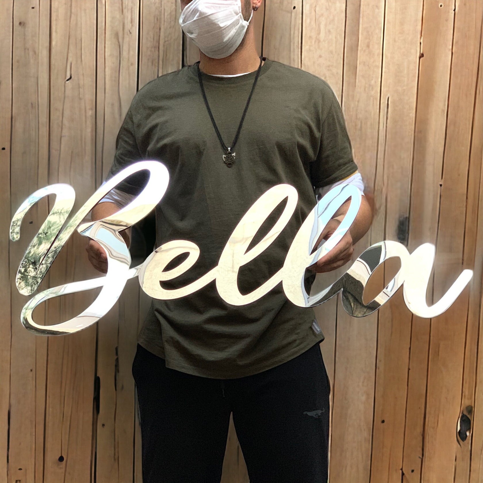 Large Acrylic Mirror, Wall Acrylic Sign, Custom Acrylic Sign, Baby Name Mirror, Acrylic Wedding Sign, Mirror Name Sign, Wall Event - Al Marwati Decor